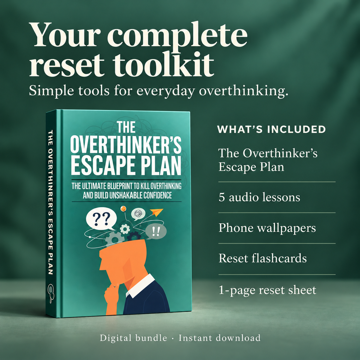 The Overthinker's Escape Plan | E- Book Instant Download