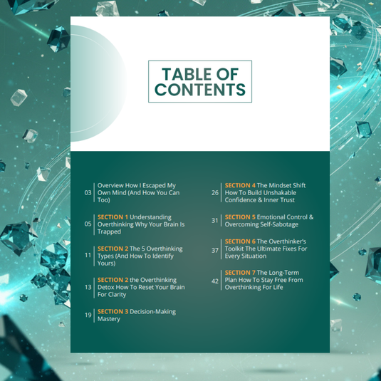 The Overthinker's Escape Plan | E- Book Instant Download